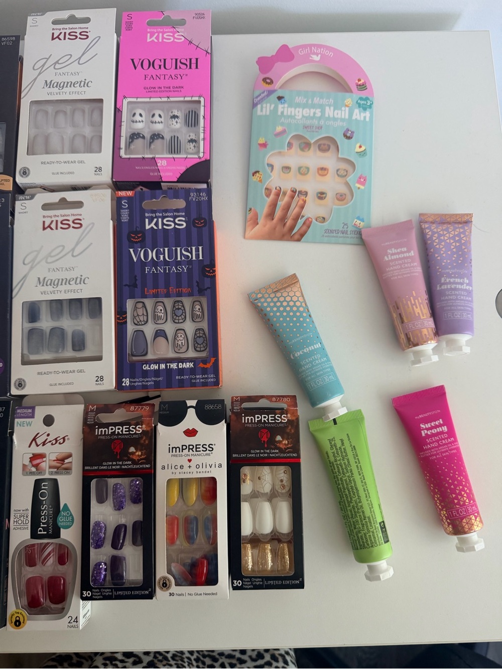 Kiss Assorted Press-On Nails - Pink, Nude, White, Blue, Green & Purple Mix - Picture 2 of 4